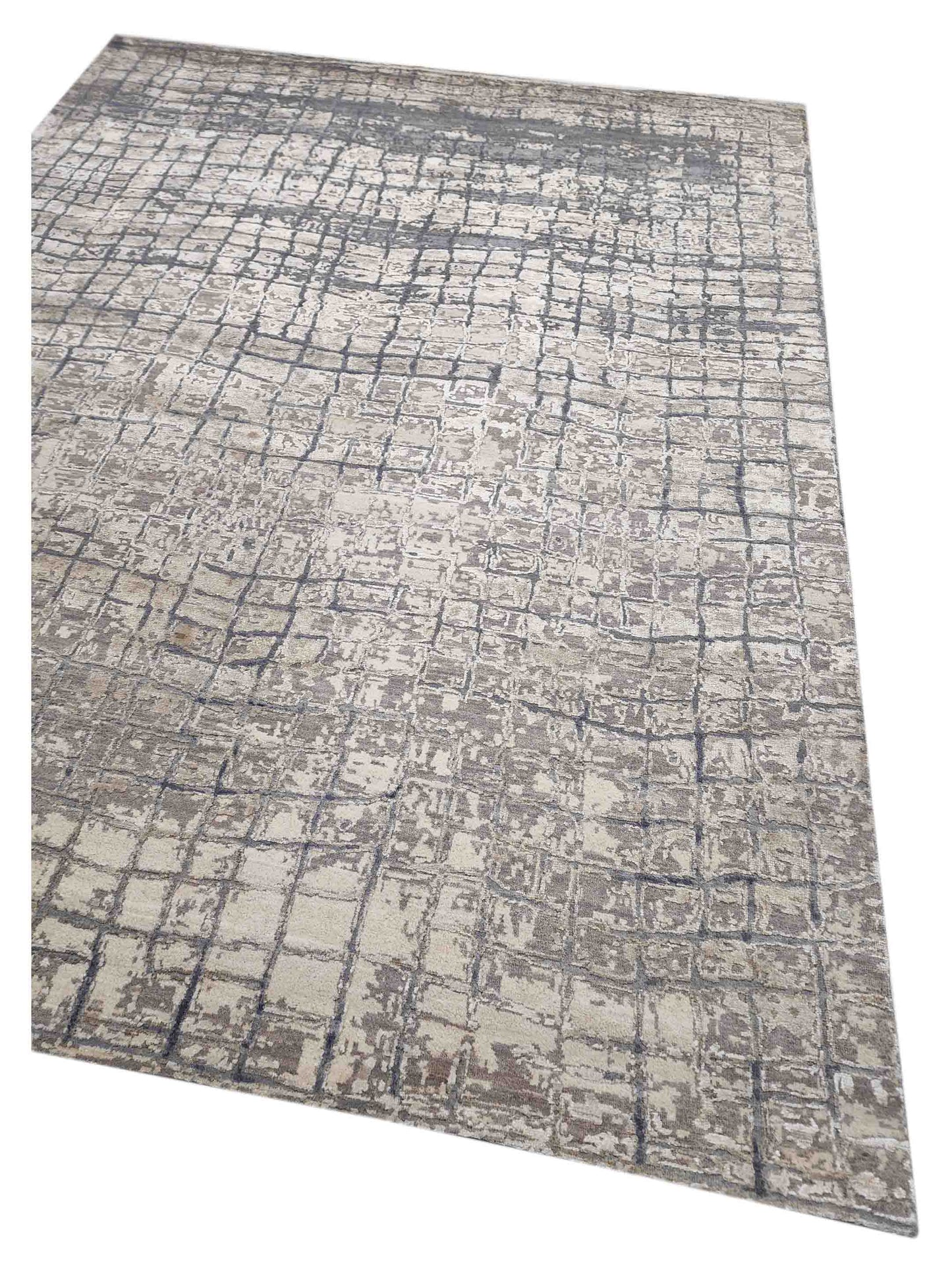 Artisan Bloom  Beige Multi Transitional Knotted Rug