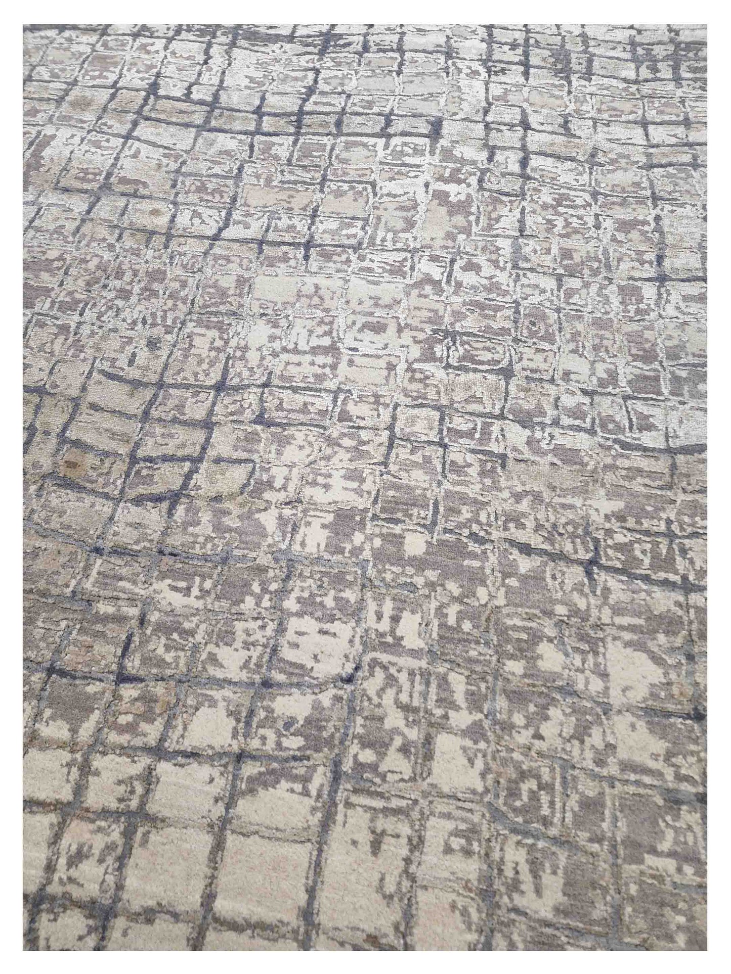 Artisan Bloom  Beige Multi Transitional Knotted Rug