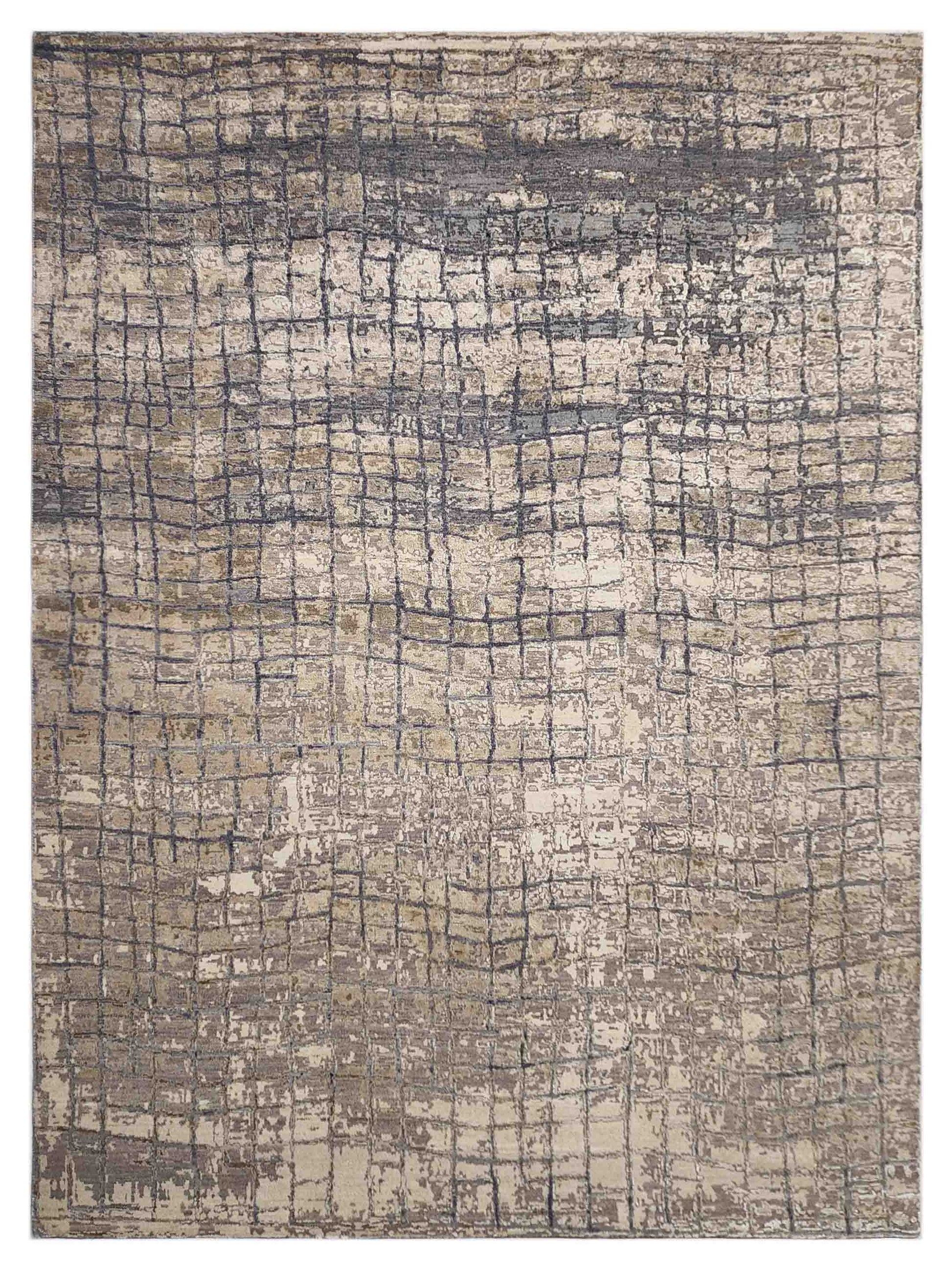 Artisan Bloom MOD-671 Beige Transitional Knotted Rug