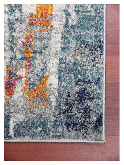 Limited Mortlake MOR - 255 ORANGE BLUE Transitional Machinemade Rug - Rugs - Limited - Atlanta Designer Rugs