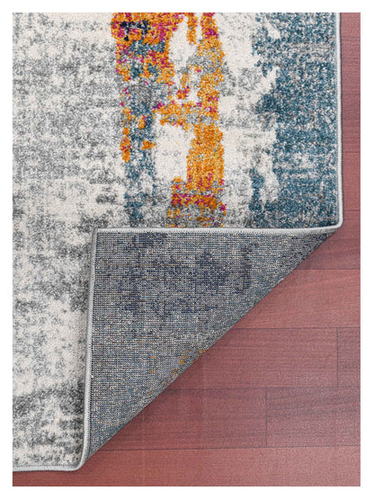 Limited Mortlake MOR - 255 ORANGE BLUE Transitional Machinemade Rug - Rugs - Limited - Atlanta Designer Rugs