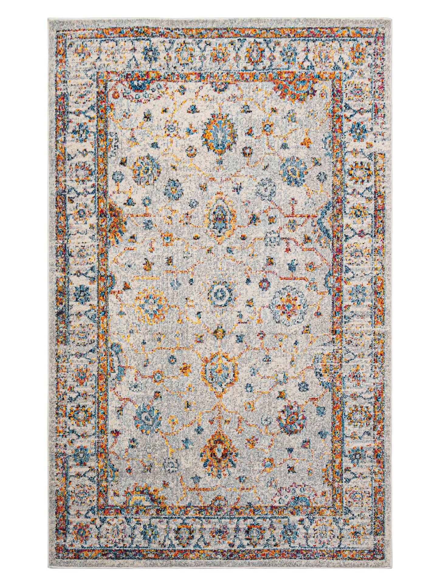 Limited Mortlake MOR - 260 IVORY ORANGE Traditional Machinemade Rug - Rugs - Limited - Atlanta Designer Rugs