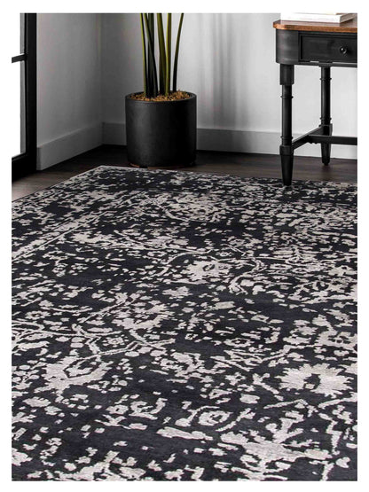 Limited Mossman MOM - 902 Dark Gray Traditional Knotted Rug - Rugs - Limited - Atlanta Designer Rugs