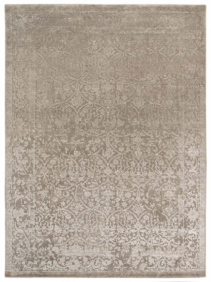 Limited Mossman MOM-909 Silver Sand Traditional Knotted Rug