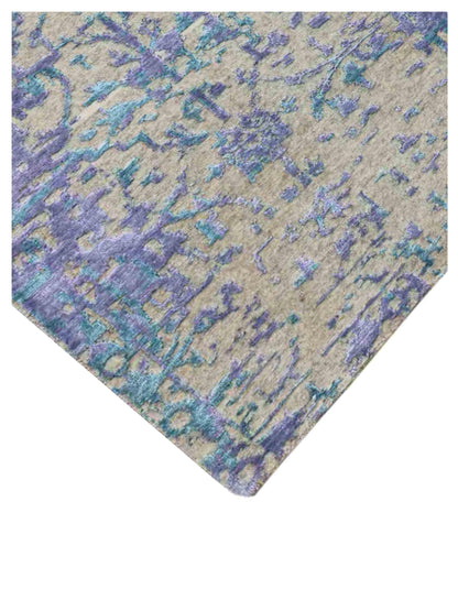 Limited Mossman MOM-904 Purple Traditional Knotted Rug