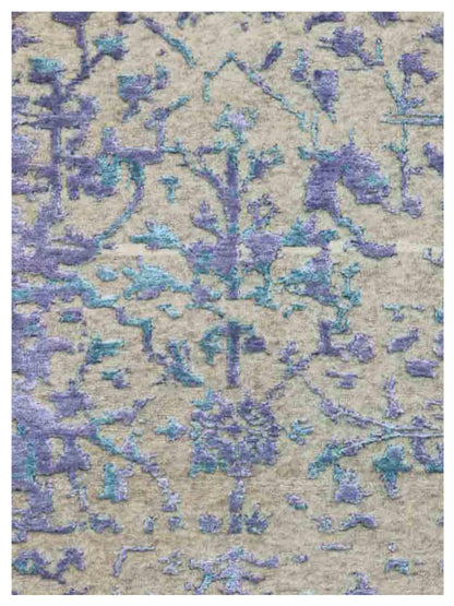 Limited Mossman MOM-904 Purple Traditional Knotted Rug