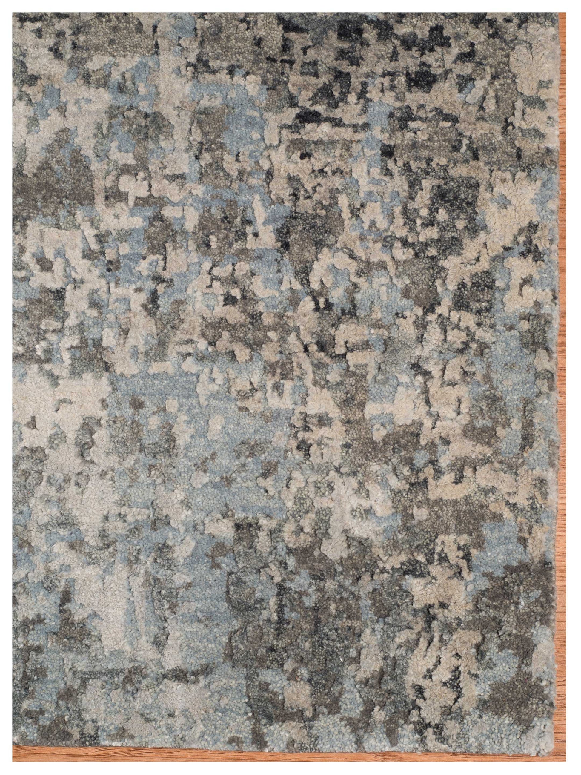 Limited MORWELL MO - 423 Cool Gray Transitional Knotted Rug - Rugs - Limited - Atlanta Designer Rugs