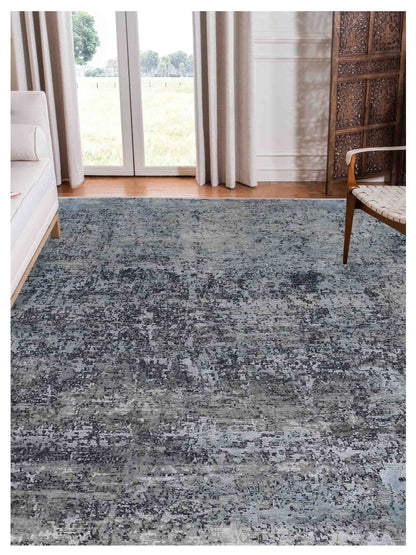 Limited MORWELL MO - 425 POLO BLUE Transitional Knotted Rug - Rugs - Limited - Atlanta Designer Rugs