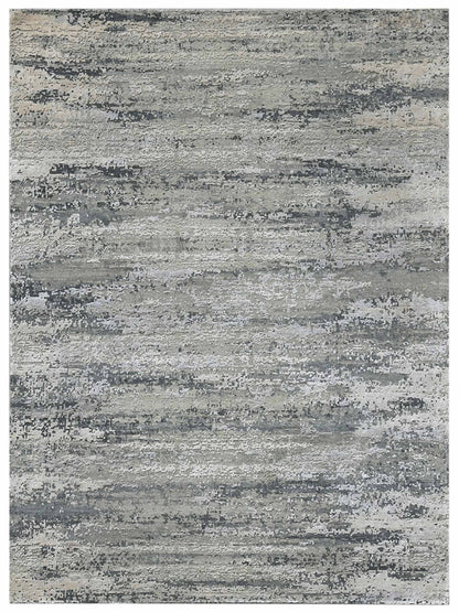 Limited MORWELL MO-447 SILVER Transitional Knotted Rug