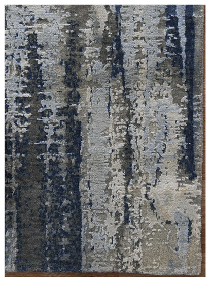 Limited MORWELL MO - 448 BLUE Transitional Knotted Rug - Rugs - Limited - Atlanta Designer Rugs