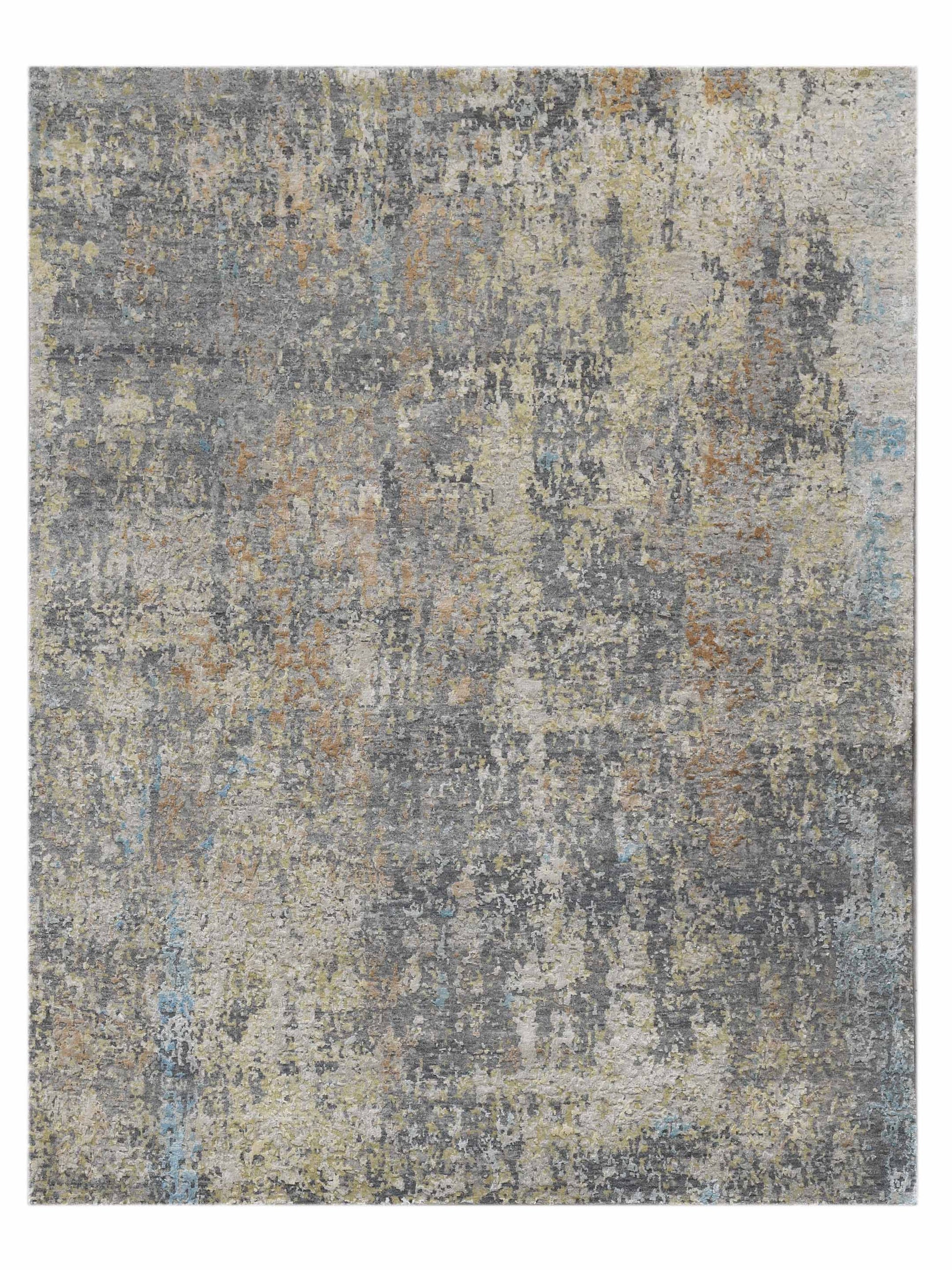 Limited MORWELL MO-408 STEEL GRAY Transitional Knotted Rug