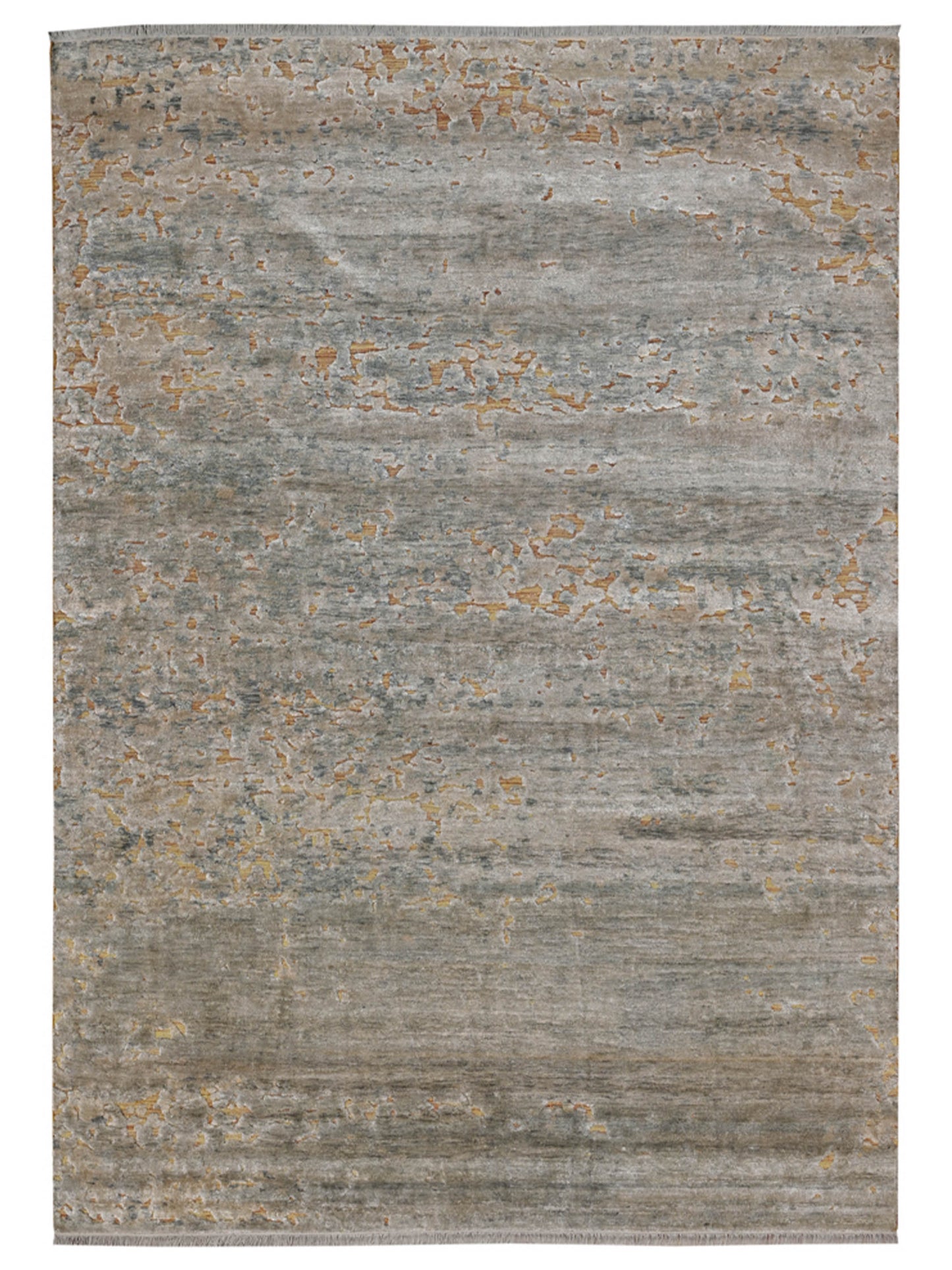 Artisan Mary 3D-2 Gold Contemporary Knotted Rug