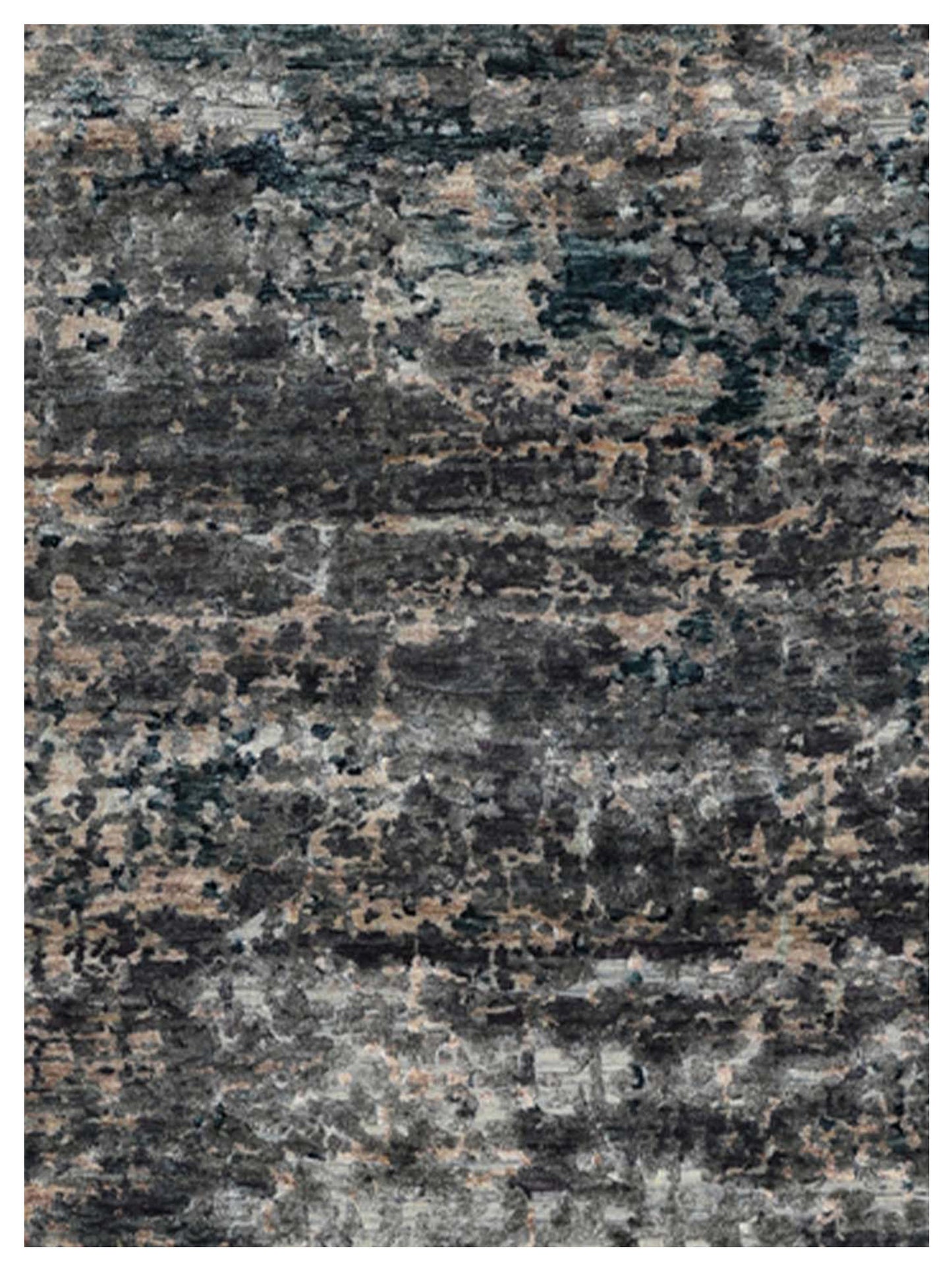 Artisan Mary  Grey Beige Contemporary Knotted Rug