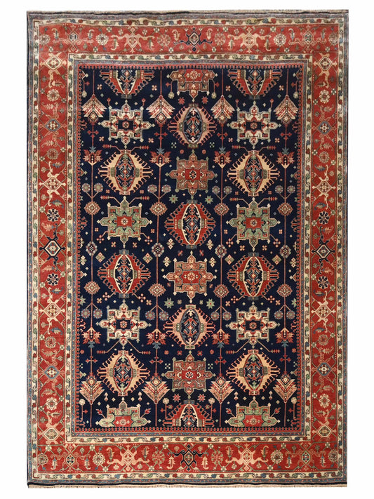 Super Helena SP-1017 Blue Traditional Knotted Rug
