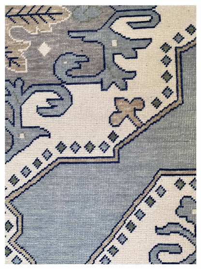 Artisan Blossom  Grey  Traditional Knotted Rug