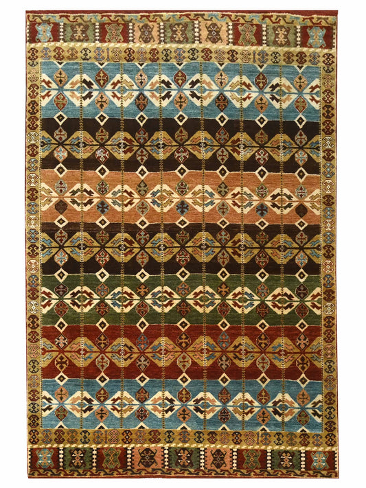 Super Helena SP-1018 Multi Traditional Knotted Rug