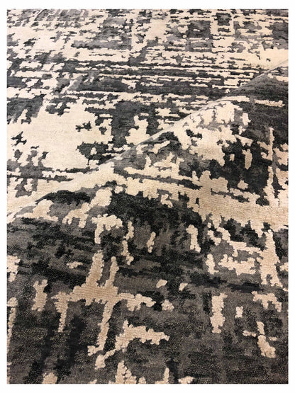 Artisan Toni Grey Silver Transitional Knotted Rug - Rugs - Artisan - Atlanta Designer Rugs