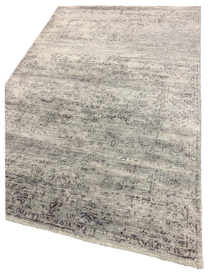 Artisan Samantha Grey Transitional Knotted Rug - Rugs - Artisan - Atlanta Designer Rugs