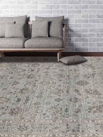 Limited NEWCASTLE NE - 306 ICE BLUE Traditional Knotted Rug - Rugs - Limited - Atlanta Designer Rugs