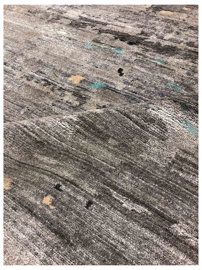 Artisan Mary Grey Contemporary Knotted Rug - Rugs - Artisan - Atlanta Designer Rugs