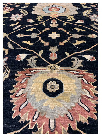 Artisan Cameron Black Gold Traditional Knotted Rug - Rugs - Artisan - Atlanta Designer Rugs
