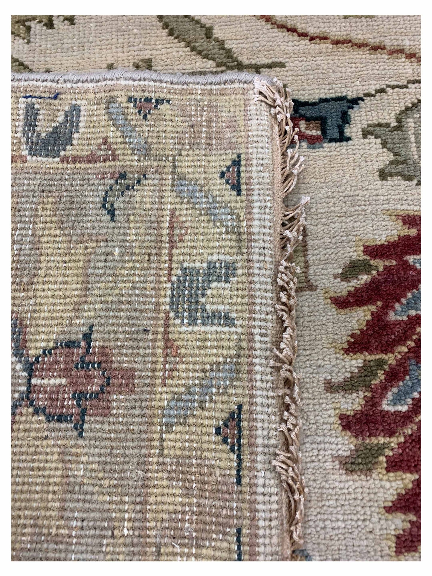 Artisan Cameron  Ivory Beige Traditional Knotted Rug