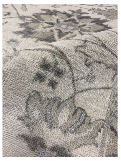 Artisan Cameron Silver Grey Traditional Knotted Rug - Rugs - Artisan - Atlanta Designer Rugs