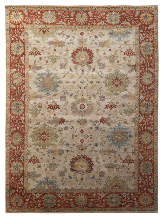 Super Cameron CB-204 Ivory Traditional Knotted Rug