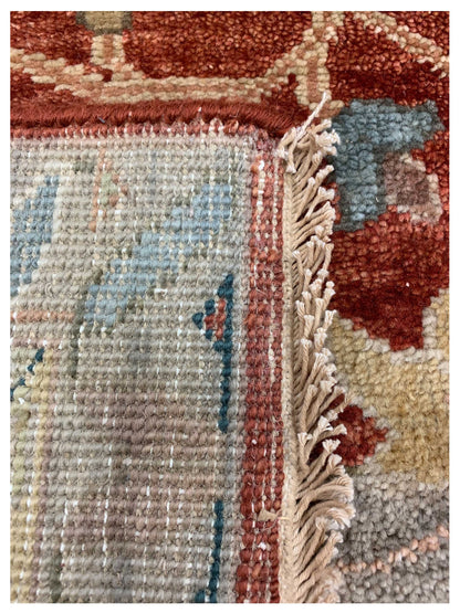 Artisan Cameron  Rust Gold Traditional Knotted Rug