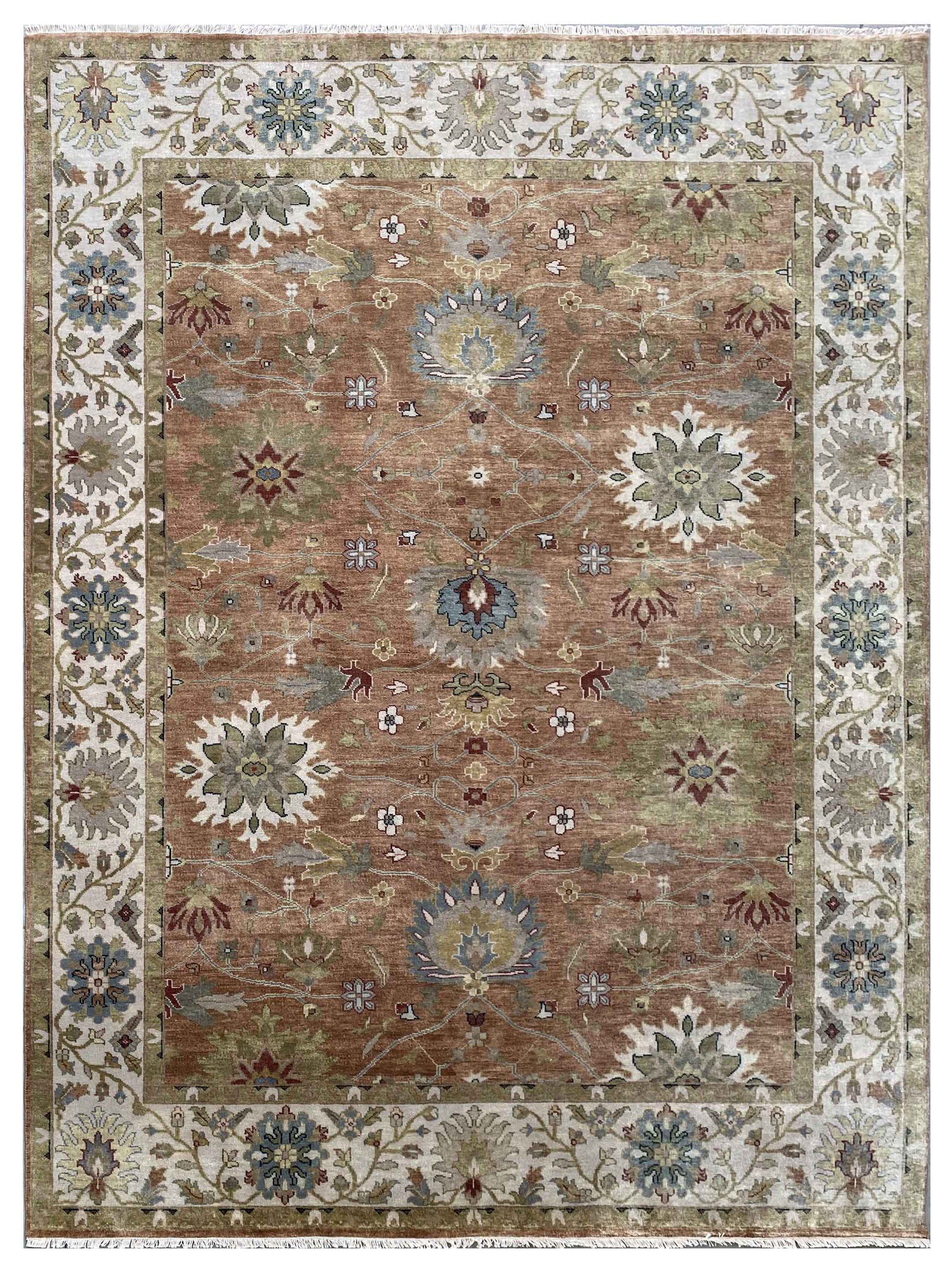 Artisan Cameron CB-206 Rust Traditional Knotted Rug