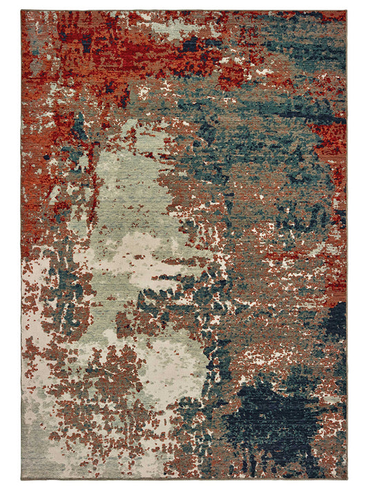 Oriental Weavers Montage 092LE Blue Contemporary Machinemade Rug