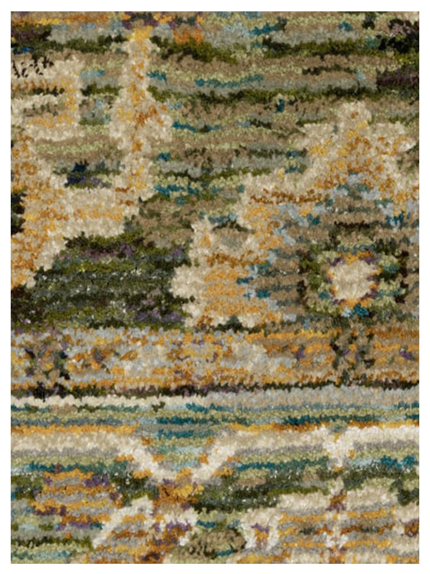 Oriental Weavers ANDORRA 2417B Green Gold Traditional Machinemade Rug