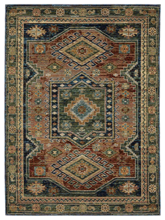 Oriental Weavers ANDORRA 2442A Blue Traditional Machinemade Rug