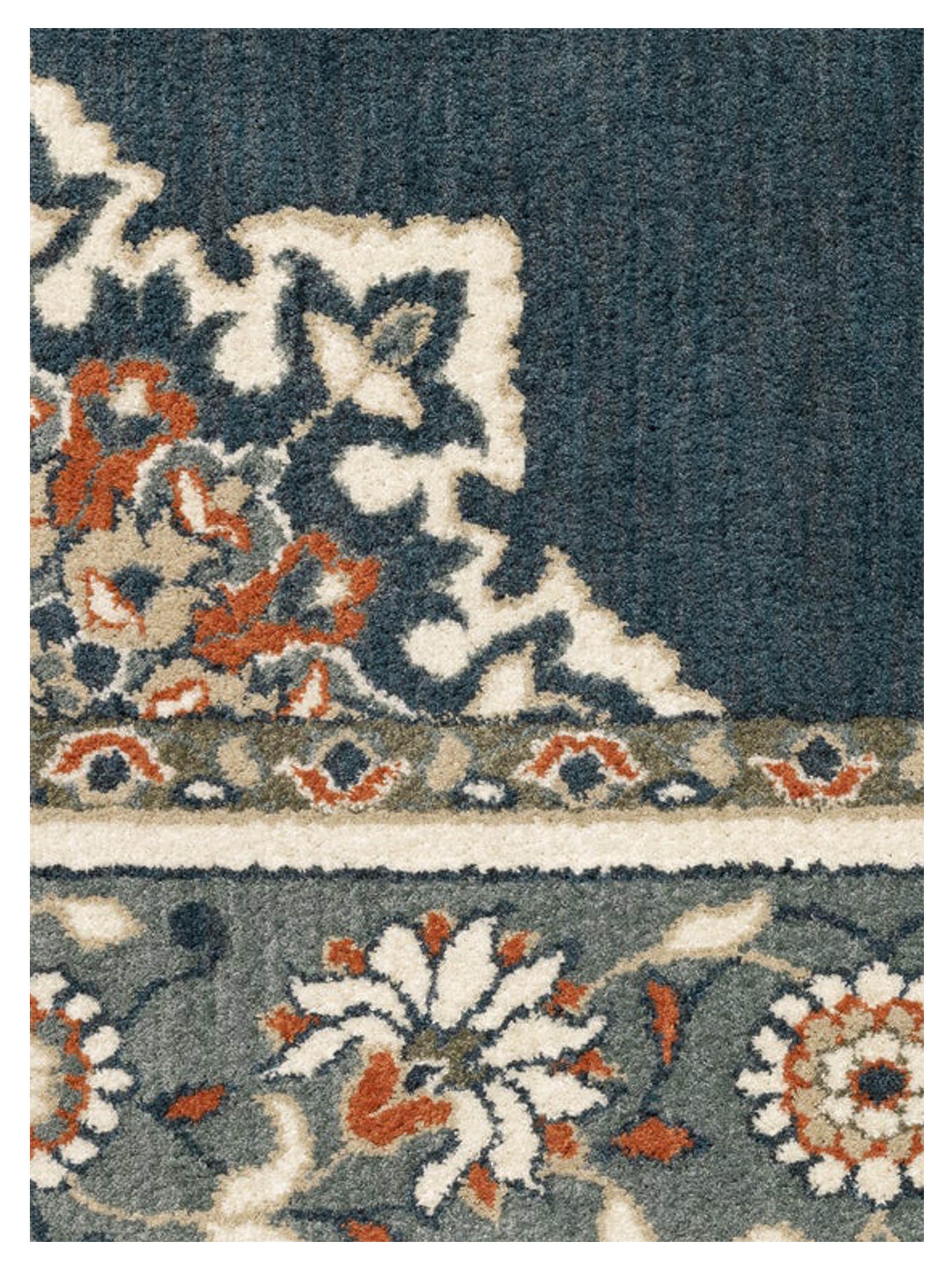 Oriental Weavers FIONA 5570X Blue Beige Traditional Machinemade Rug