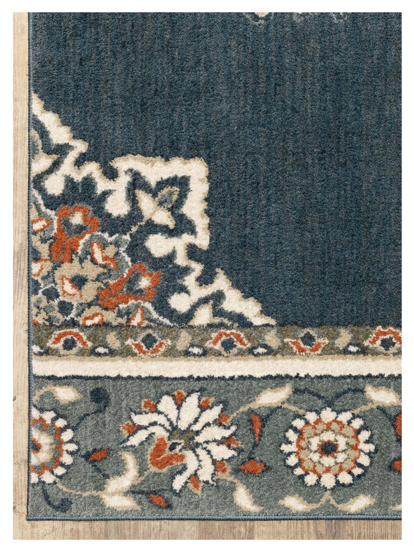 Oriental Weavers FIONA 5570X Blue Beige Traditional Machinemade Rug