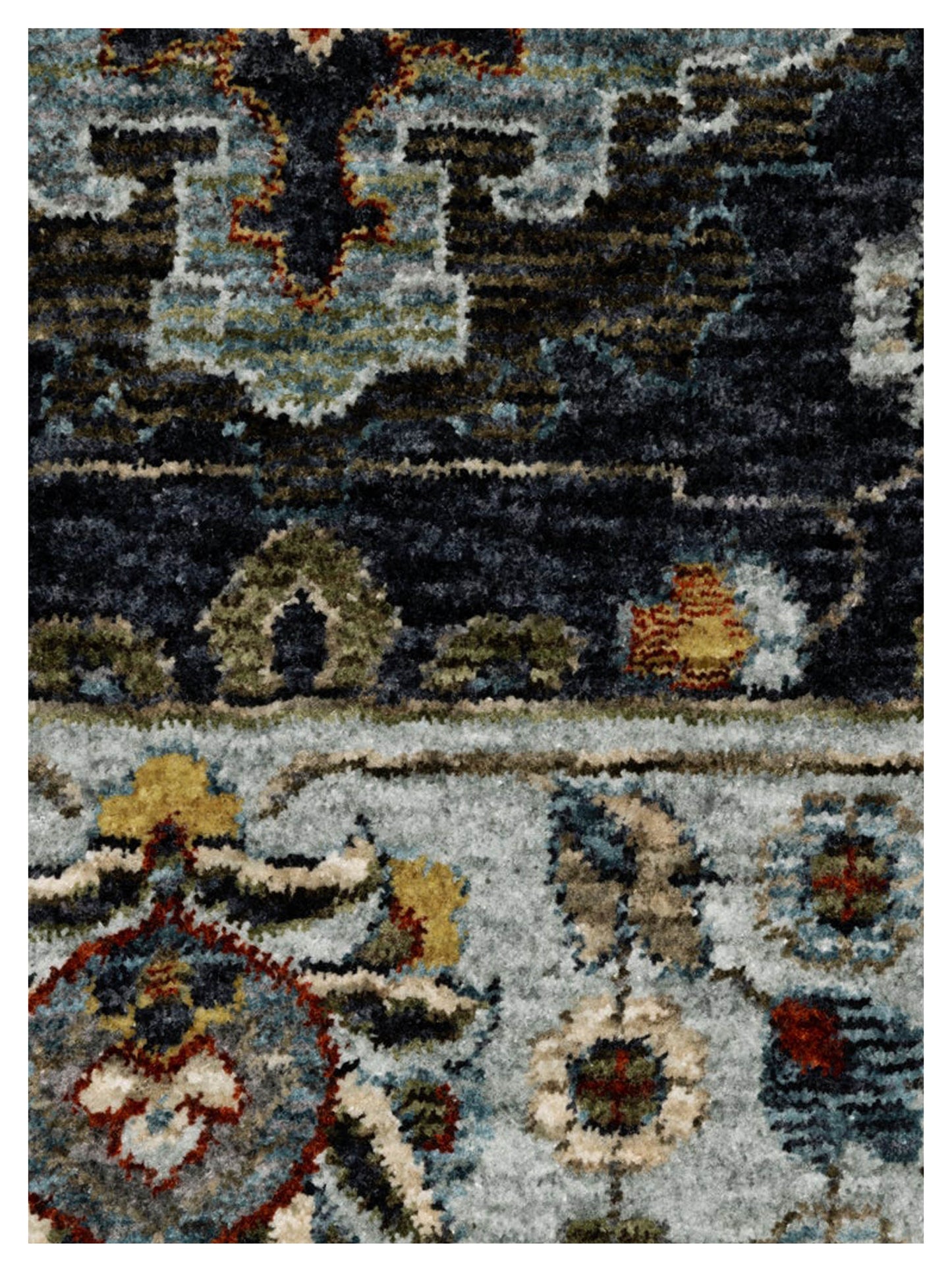 Oriental Weavers ABERDEEN 561B1 Blue Multi Traditional Machinemade Rug