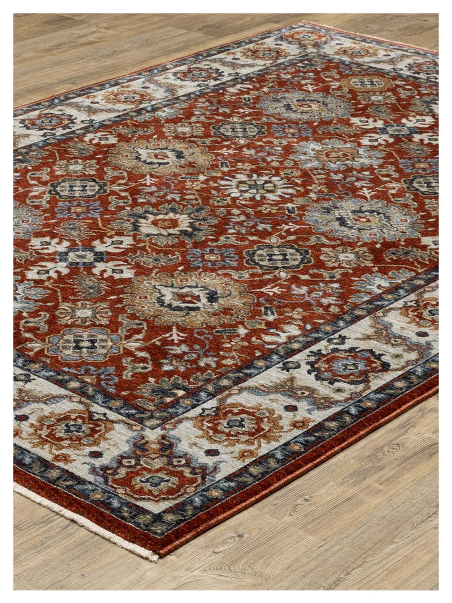 Oriental Weavers ABERDEEN 562R1 Red Ivory Traditional Machinemade Rug