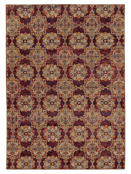 Oriental Weavers ANDORRA 6883A Red Casual Machinemade Rug
