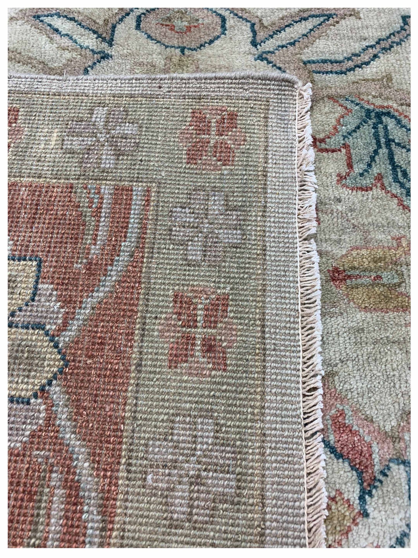 Artisan Priscilla  Beige Rust Traditional Knotted Rug