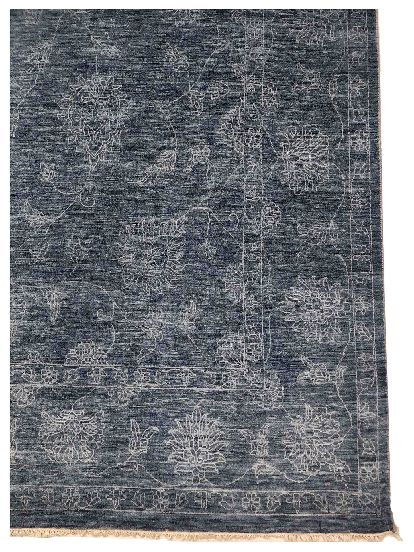 Artisan Agra Modern  Turquoise  Traditional Knotted Rug