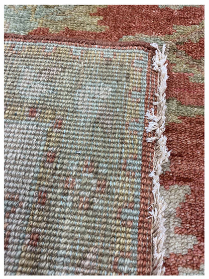 Artisan Priscilla Rust Ivory Traditional Knotted Rug - Rugs - Artisan - Atlanta Designer Rugs