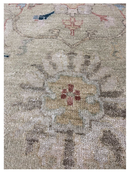 Artisan Priscilla Lt.Green Ivory Traditional Knotted Rug - Rugs - Artisan - Atlanta Designer Rugs