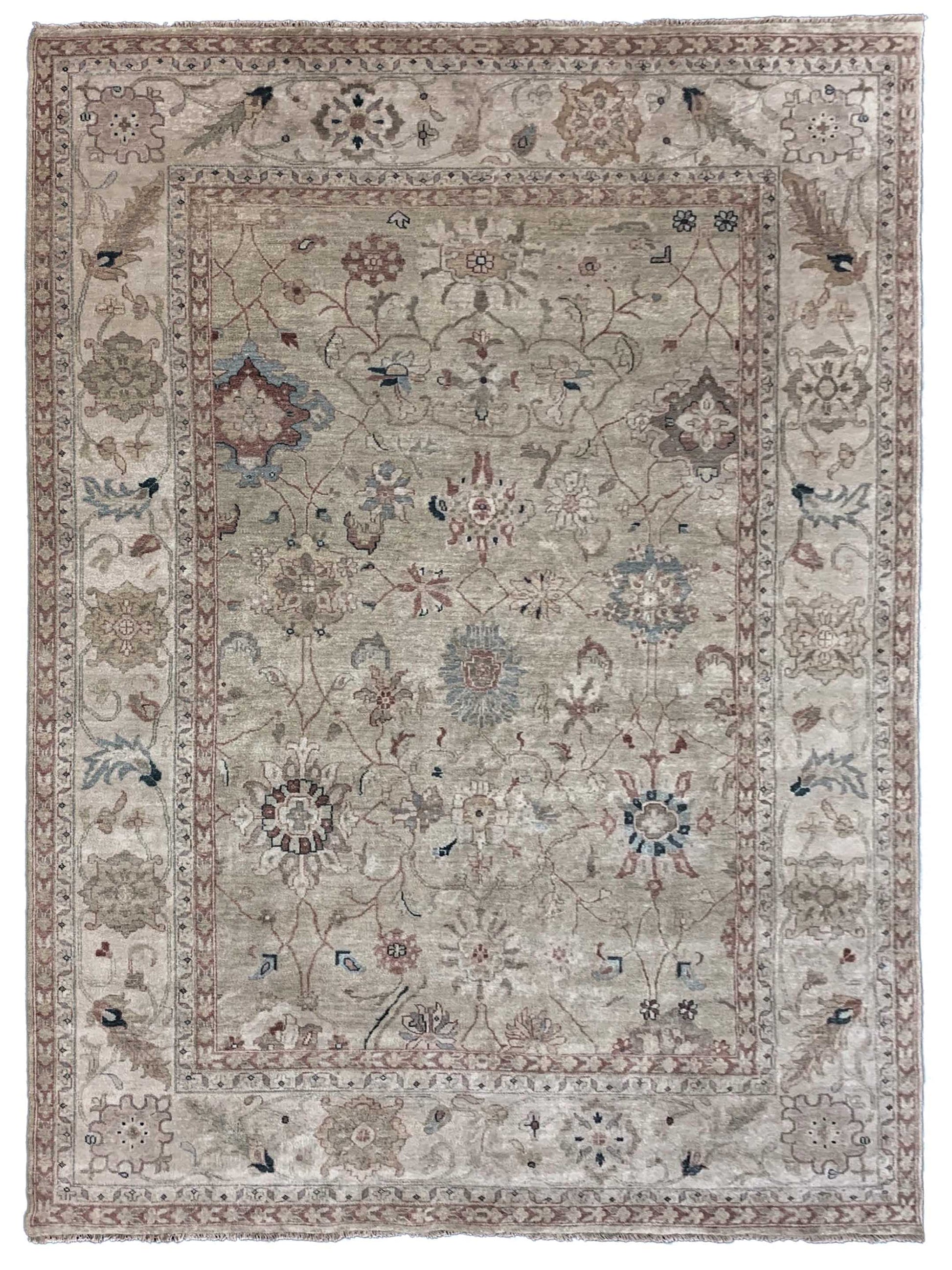 Artisan Priscilla P-6 Lt.Green Traditional Knotted Rug