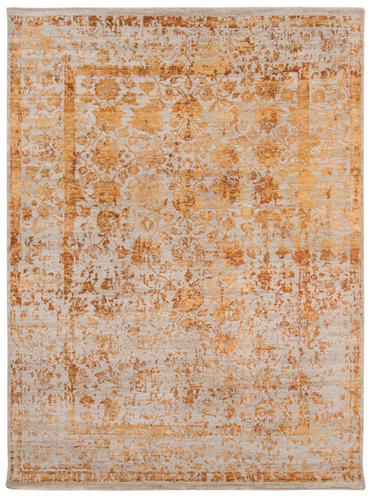 Limited PARKES PA-551 Orange Transitional Knotted Rug