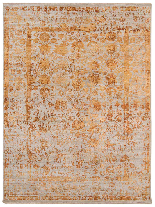 Limited PARKES PA-551 Orange Transitional Knotted Rug