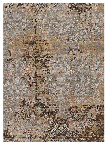 Limited PARKES PA-556 Peach Transitional Knotted Rug