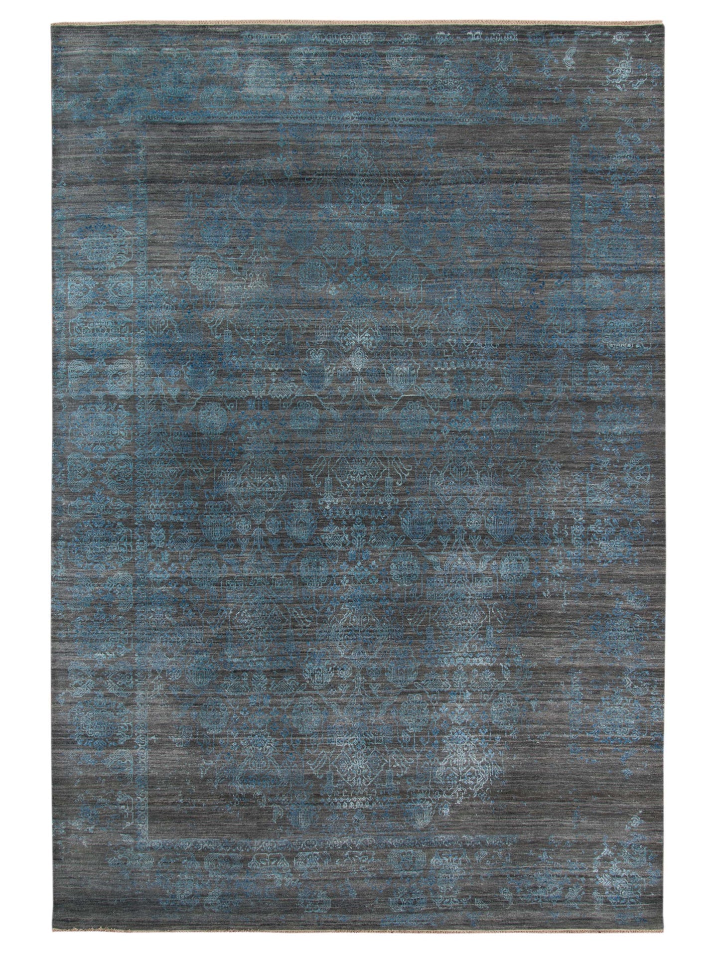 Limited PARKES PA-564 SLATE Transitional Knotted Rug