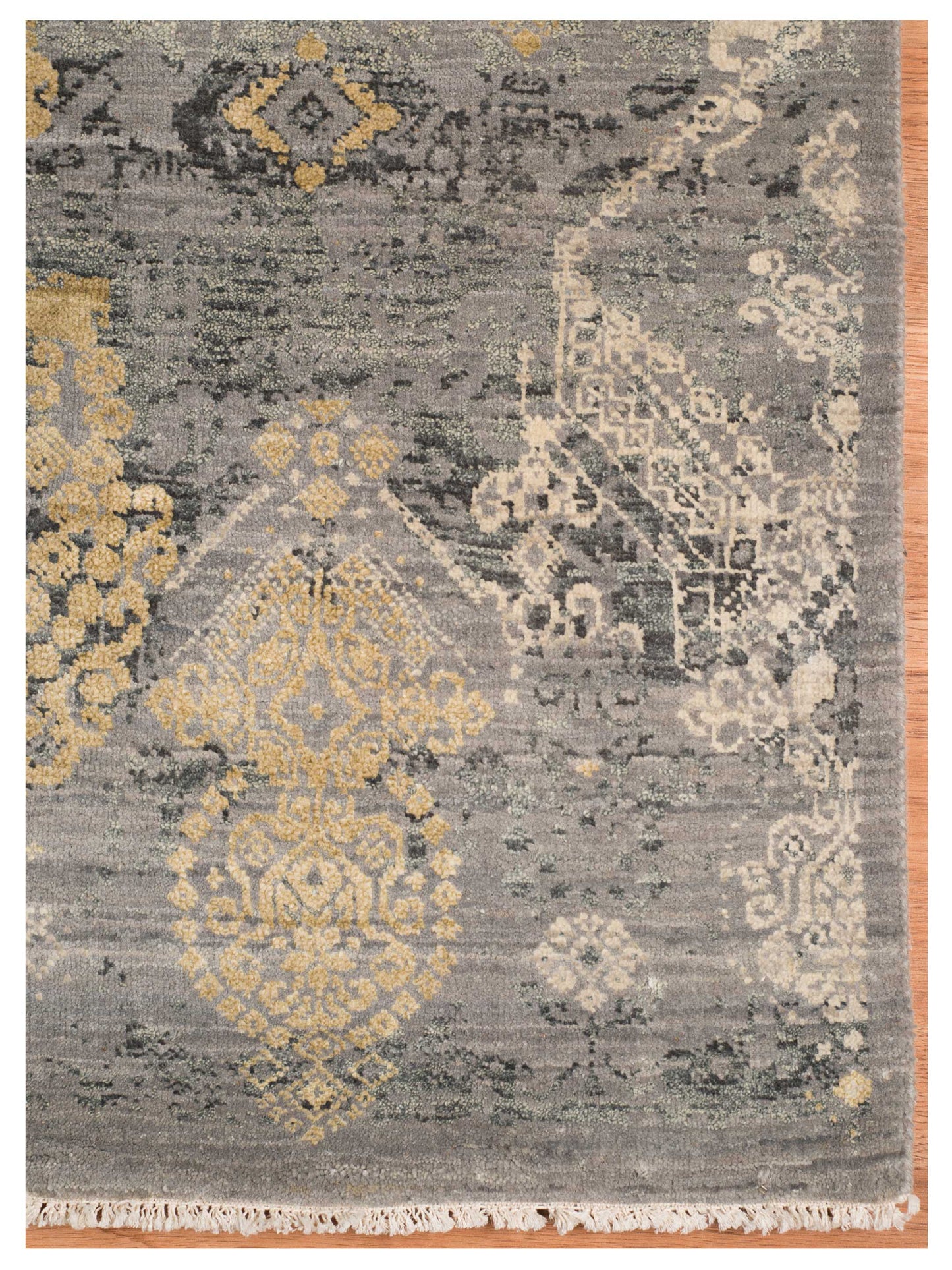 Limited PARKES PA-565 SILVER SAND Transitional Knotted Rug