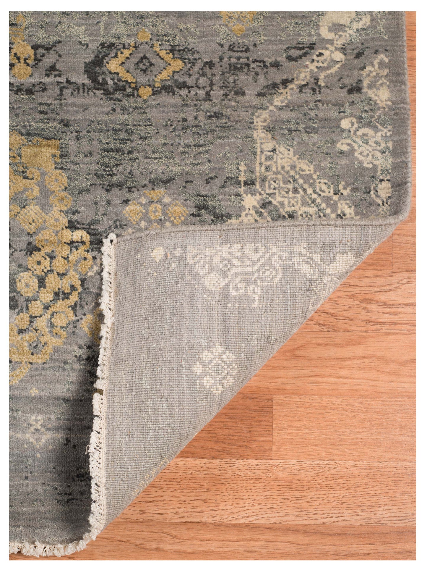 Limited PARKES PA-565 SILVER SAND Transitional Knotted Rug