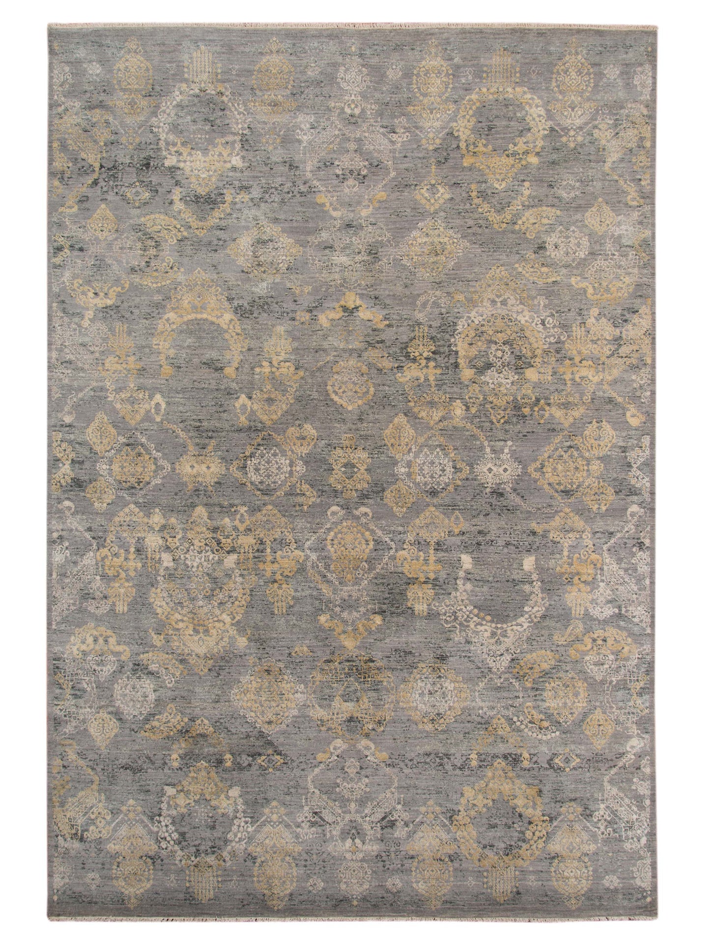 Limited PARKES PA-565 SILVER Transitional Knotted Rug